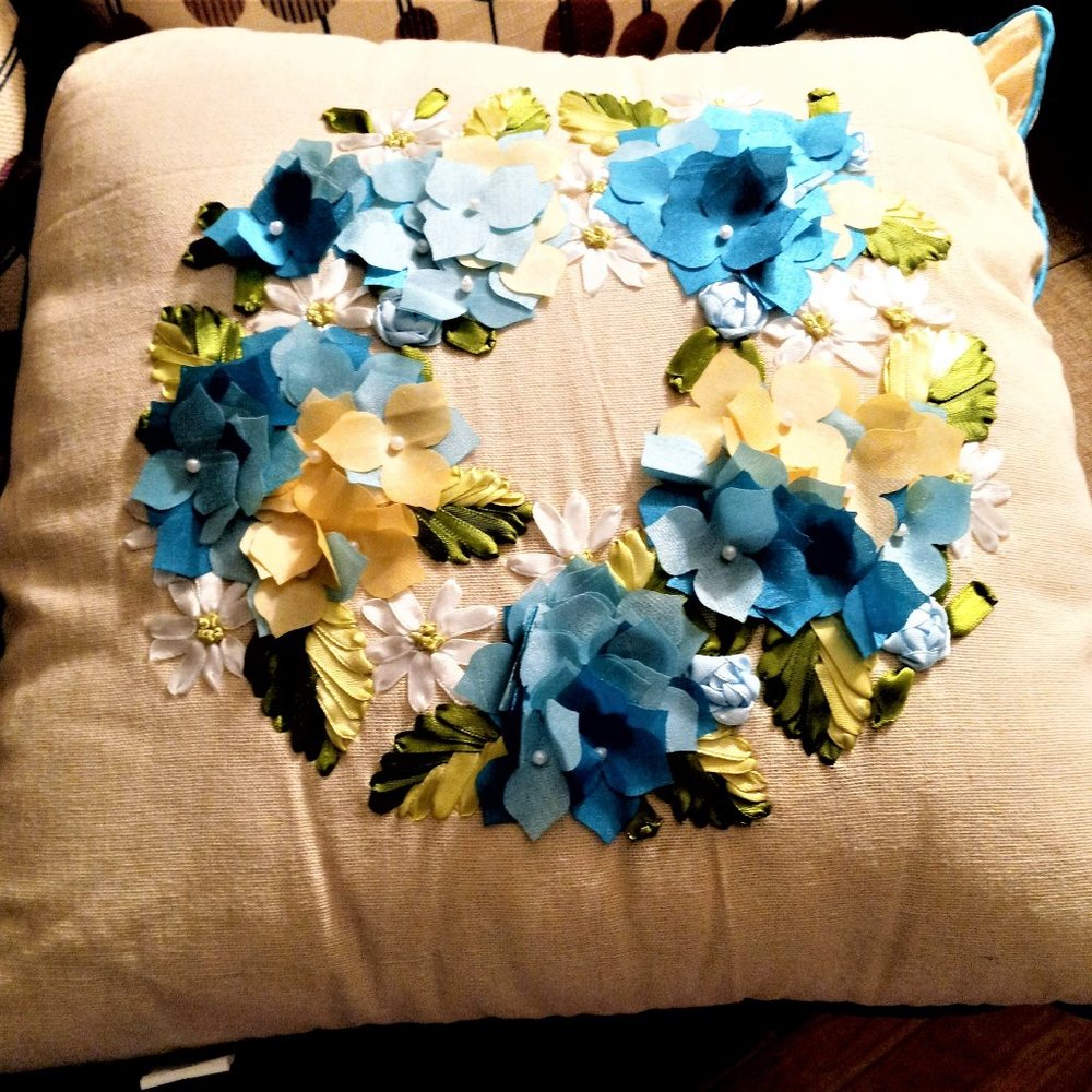 Floral Decorative Pillow